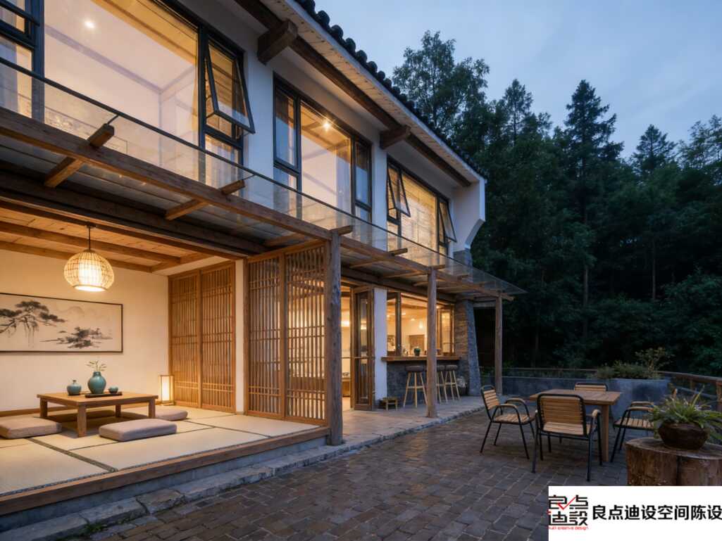 教科书级日式原木风民宿软装设计!自然感拿捏了​